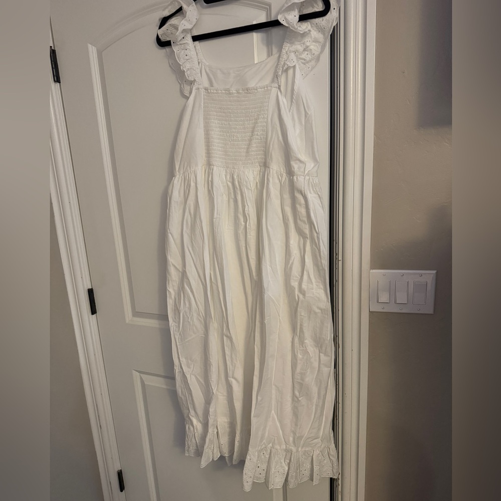 White dress with lace